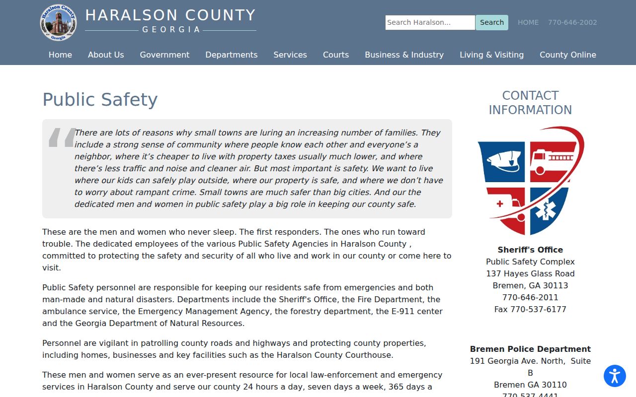 Waco warrants county sheriff and city public safety coverage