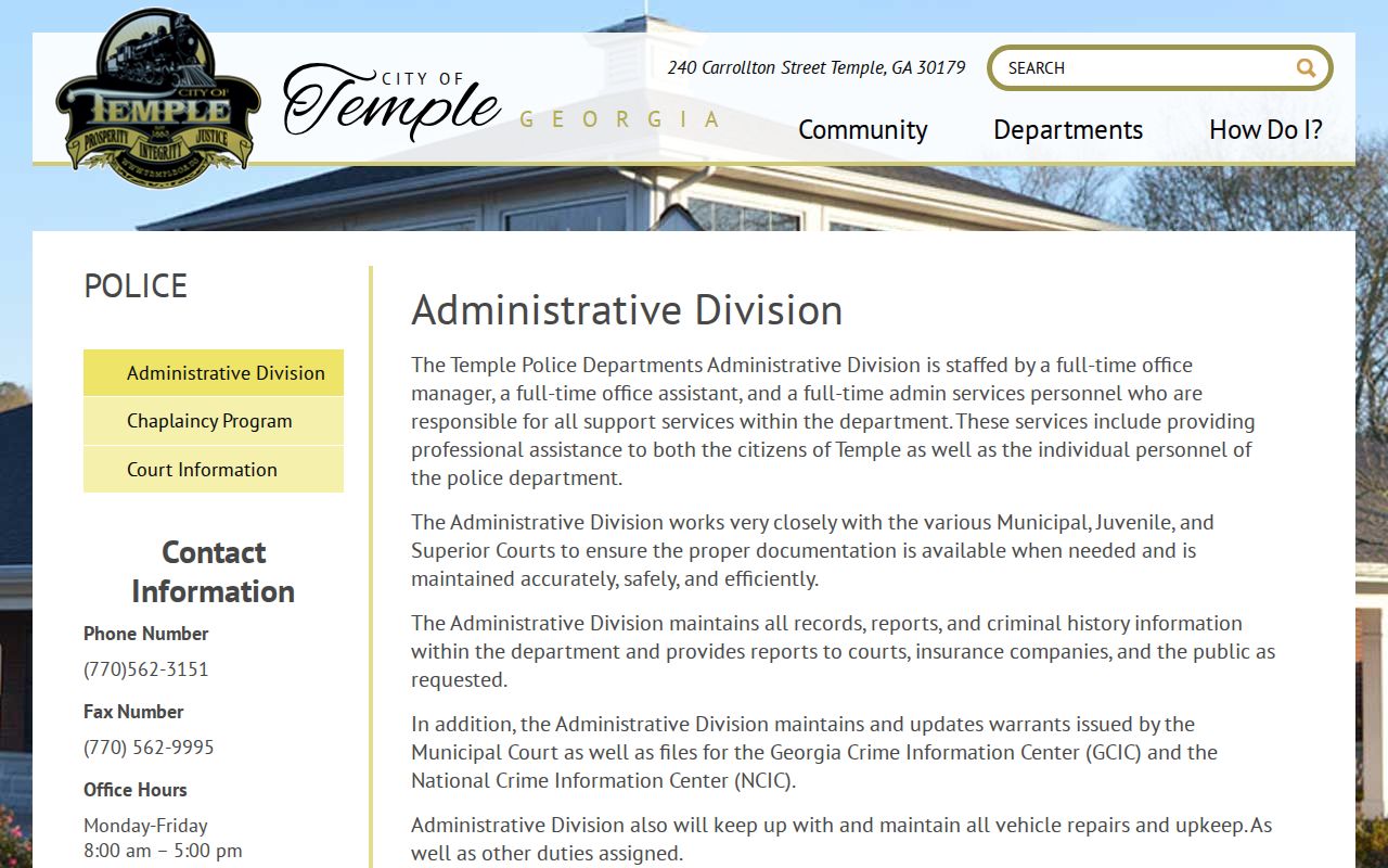 Municipal warrant maintenance context near Haralson County